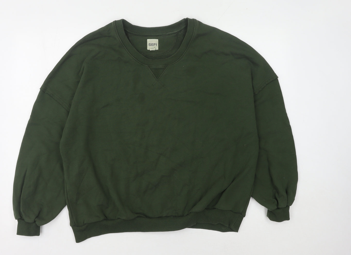 SEFI Green Unisex Sweatshirt, Size S, Casual Pullover