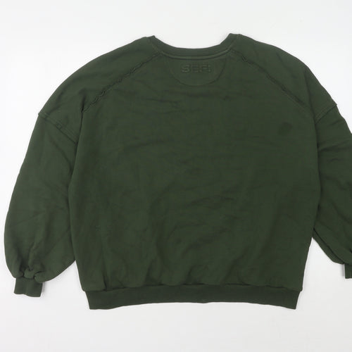 SEFI Green Unisex Sweatshirt, Size S, Casual Pullover