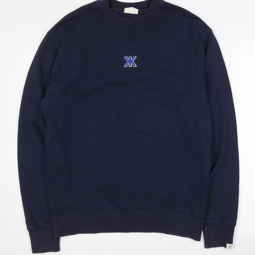 MIKKY KI. Men's Blue Pullover Sweatshirt L