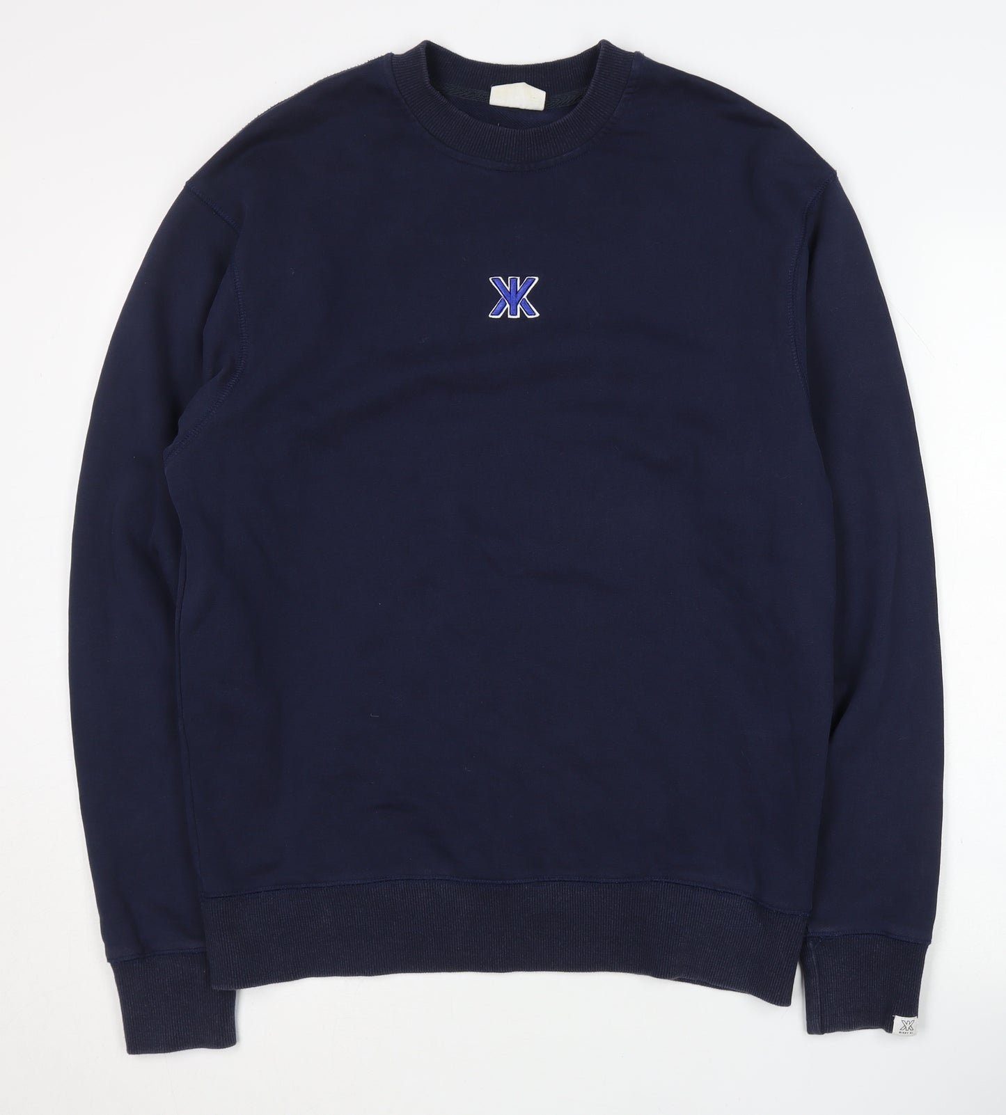 MIKKY KI. Men's Blue Pullover Sweatshirt L