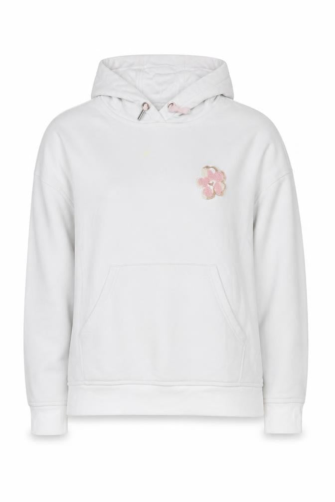 Front view of Ted Baker Women’s White XS Logo Hoodie