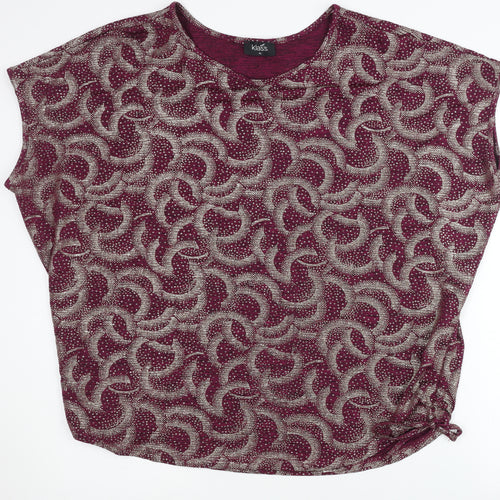 Klass Women's Multicoloured Geometric XL Tee
