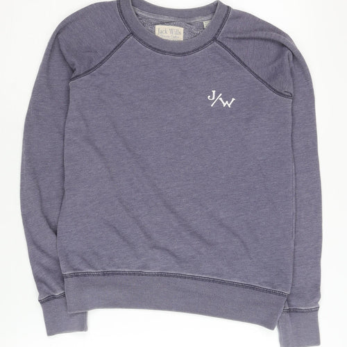 Jack Wills Women's Purple Pullover Sweatshirt Size M