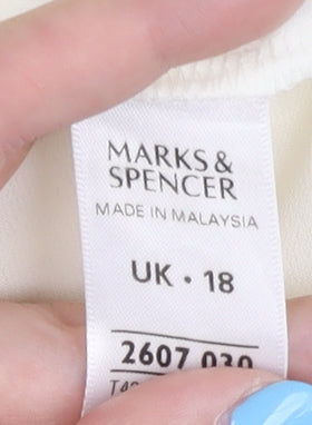 Marks and Spencer Ivory Blouse UK 18 Women