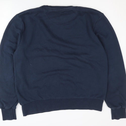 Henleys Men's Blue XL Graphic Print Pullover Sweatshirt