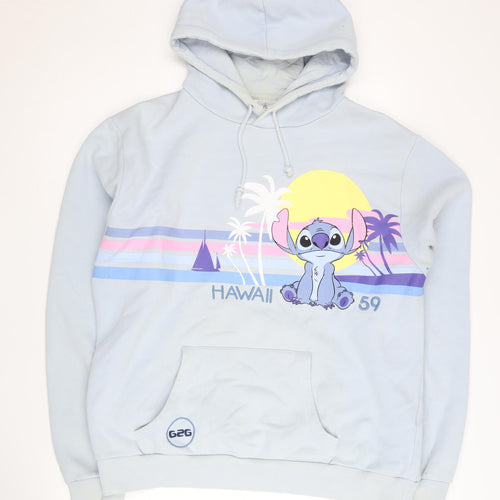 Disney Lilo & Stitch Blue Pullover Hoodie Unisex L