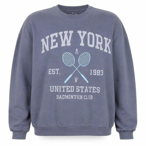 Goodie Two Sleeves Unisex Blue L Sweatshirt with Graphic Print