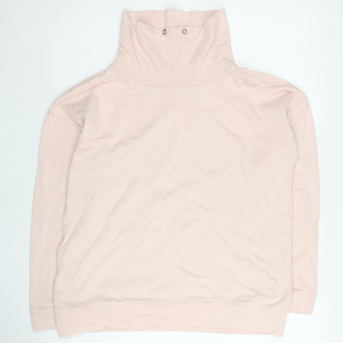 John Lewis Women's Pink High Neck Sweatshirt Size 10