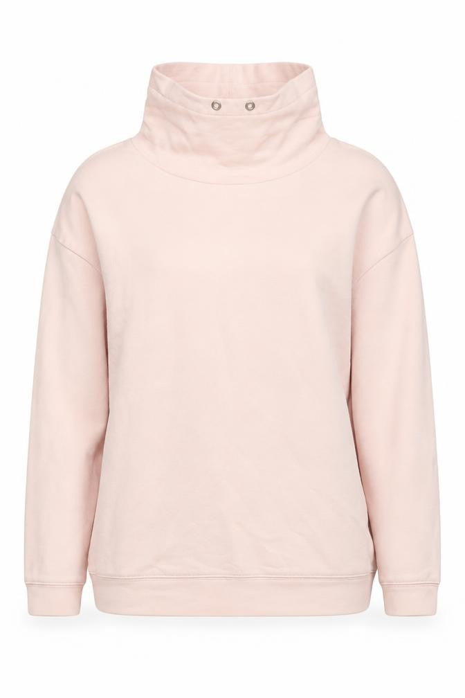 Front view of John Lewis Women's Pink High Neck Sweatshirt, size 10