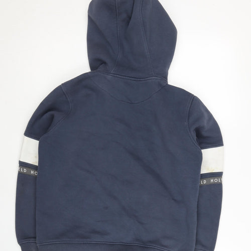 Holyfield Boys Blue Hoodie, Size S, Full Zip, Casual Wear