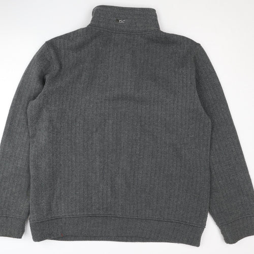 Regatta Men's Grey Henley Sweatshirt - L