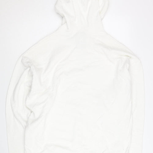 Collusion Men's White Hoodie L Pullover Cotton
