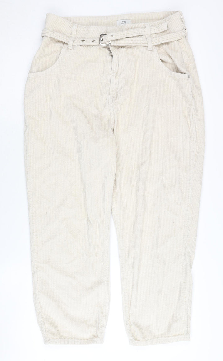 River Island Women's Beige Chino Trousers Size 14