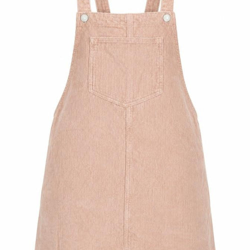 Topshop Beige Corduroy Pinafore Dress UK 10 Women