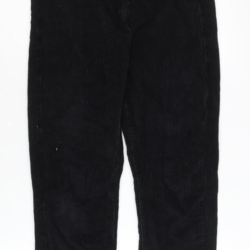 Topshop Women's Black Corduroy Trousers