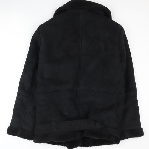 Topshop Women’s Black Biker Jacket Size 6