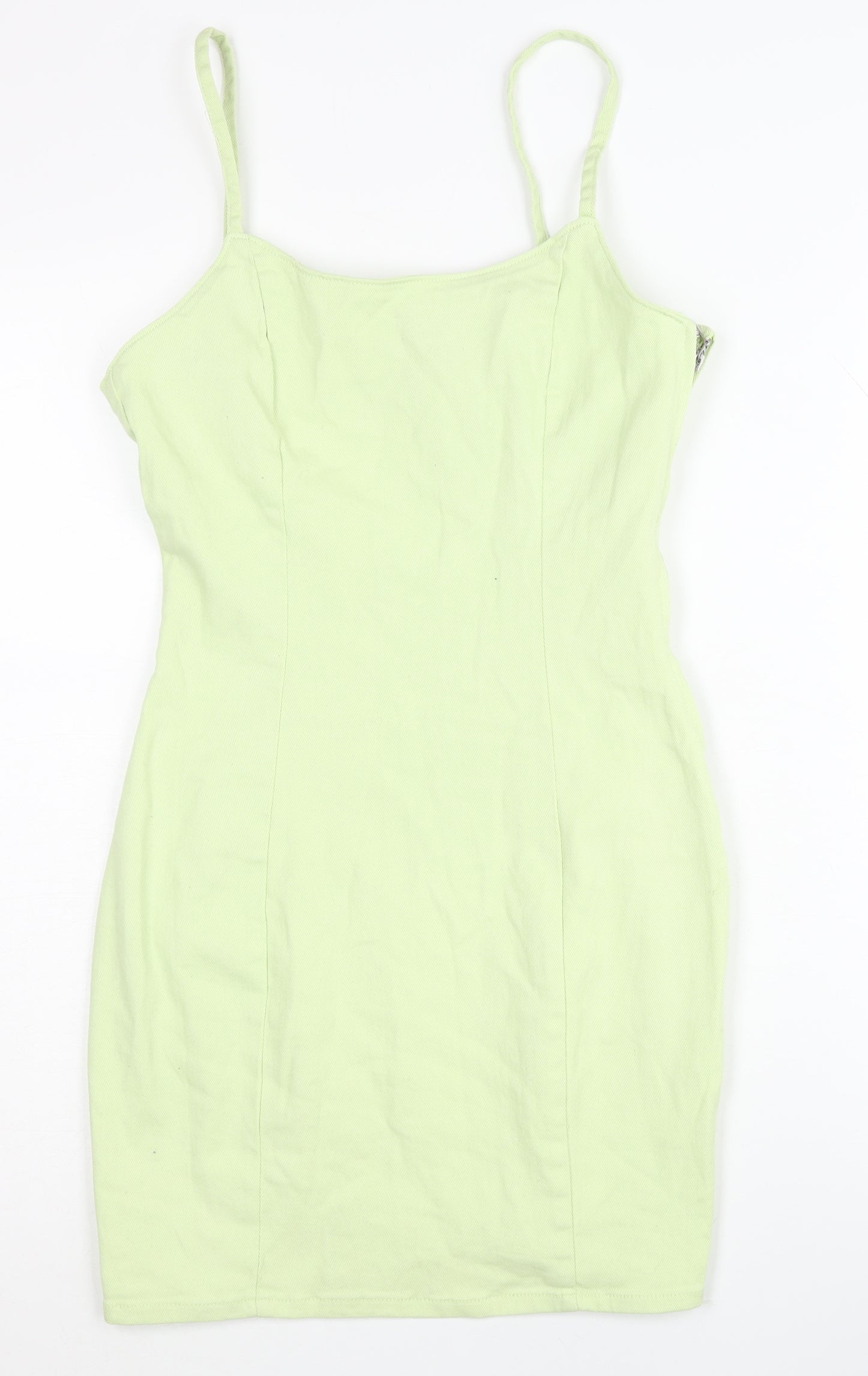 H&M Women’s Green Slip Dress, Size 10, Summer Chic