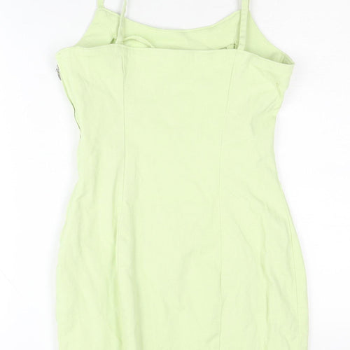 H&M Women’s Green Slip Dress, Size 10, Summer Chic