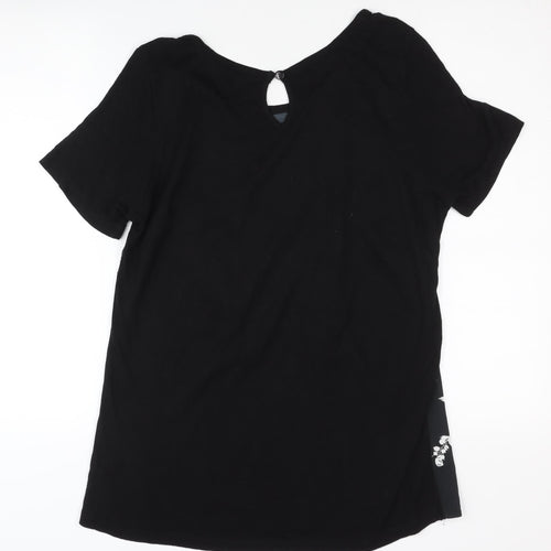 Anthology Women's Black Animal Print Blouse Size 12