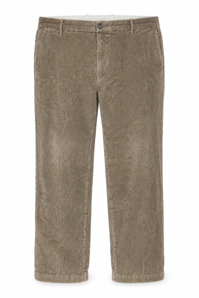 Front view of Marks & Spencer Beige Corduroy Trousers 42 Regular