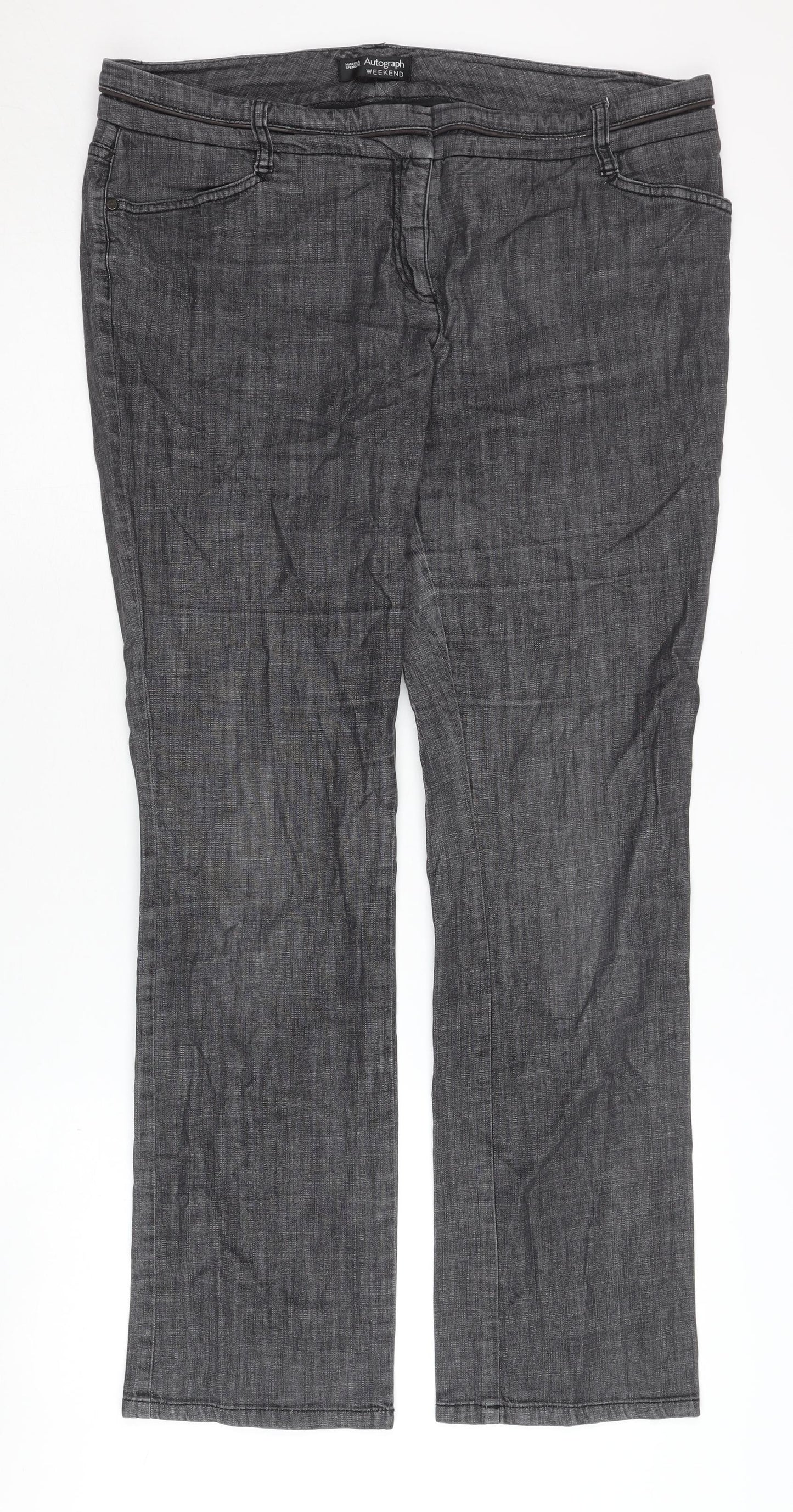 Marks and Spencer Women’s Grey Trousers, Size 14