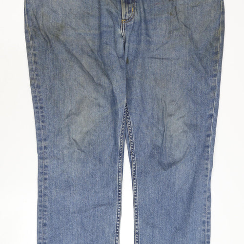 Lee Men's Blue Straight Denim Jeans Size 40
