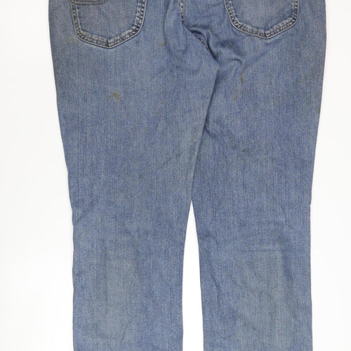 Lee Men's Blue Straight Denim Jeans Size 40