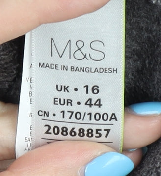 Marks and Spencer Women's Grey Mid-Length Jacket