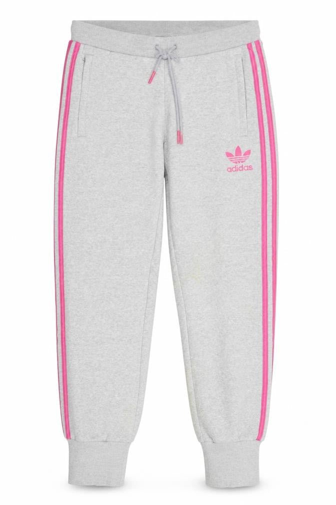 Front view of Adidas Women's Grey Jogger Trousers, size 10