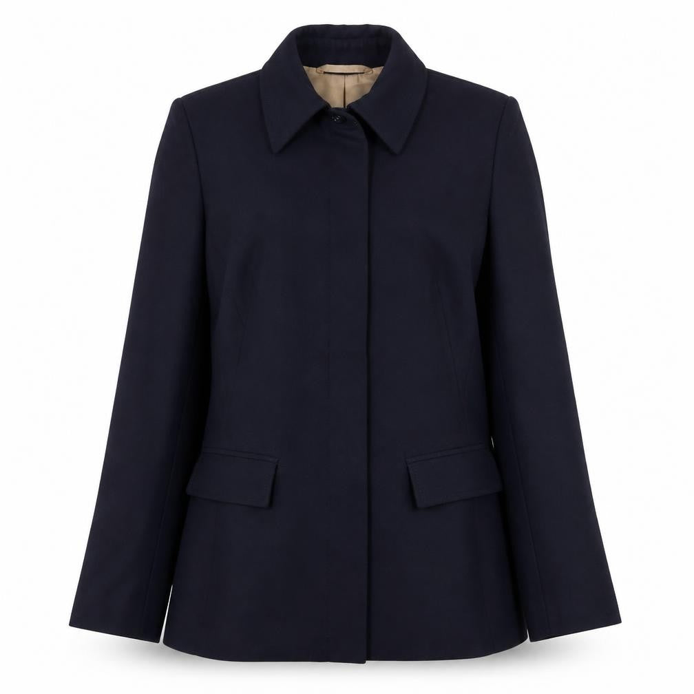 Front view of Next Women's Black Blazer, size 8, Regular Fit, Lined