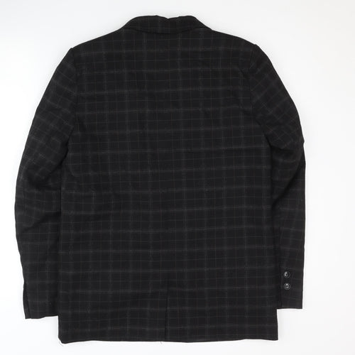 Pimkie Black Check Blazer Unisex M Formal Jacket