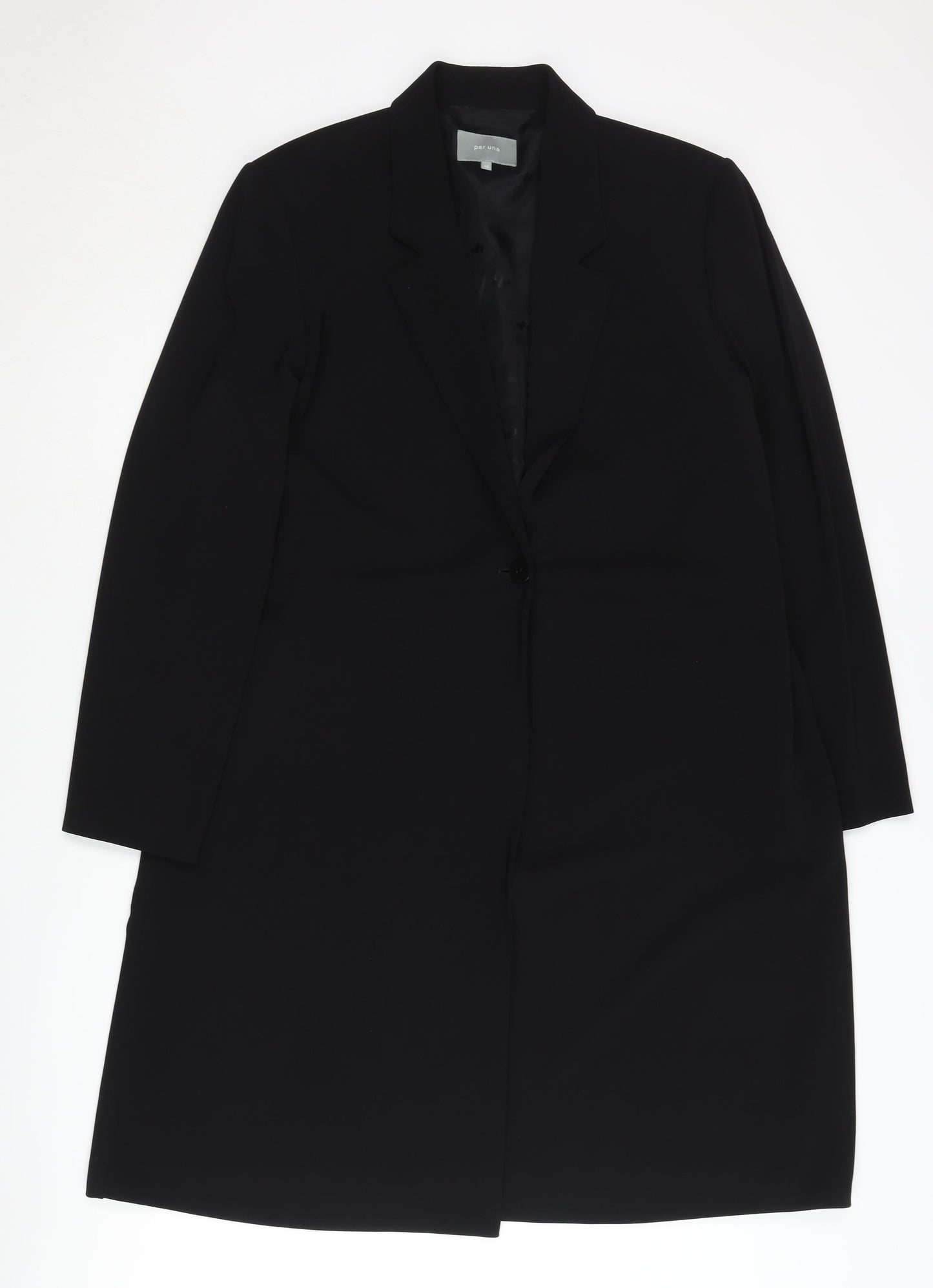 Per Una Women's Black Long Suit Jacket Size 18
