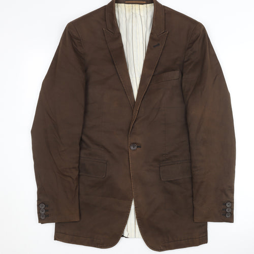 Topman Men's Brown Blazer Jacket Size 36