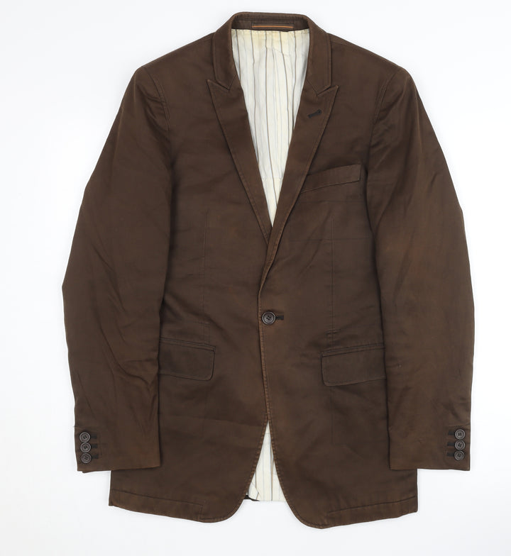 Topman Men's Brown Blazer Jacket Size 36