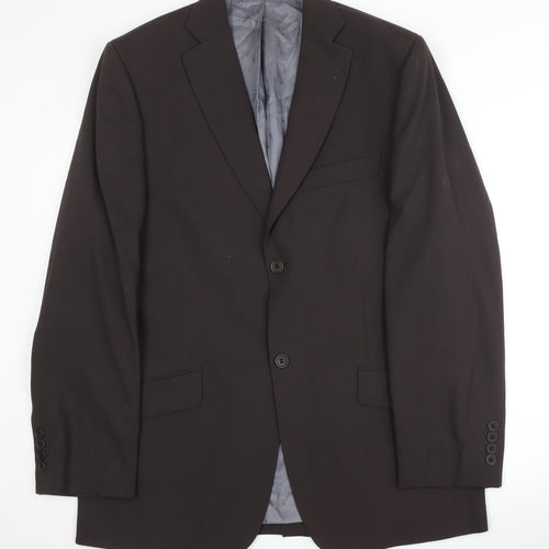 Ted Baker Men's Brown Wool Blazer, Size 40 R