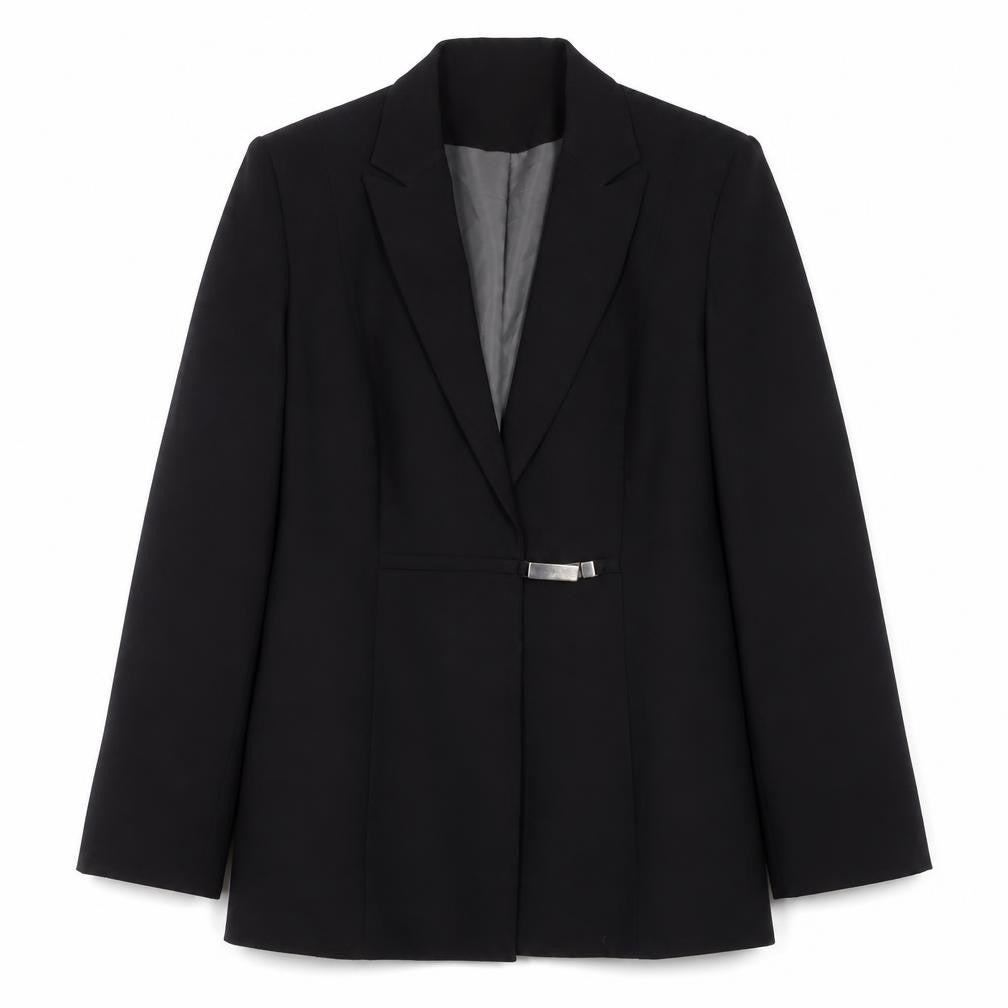 Front view of Dorothy Perkins Black Women’s Blazer, size UK 14