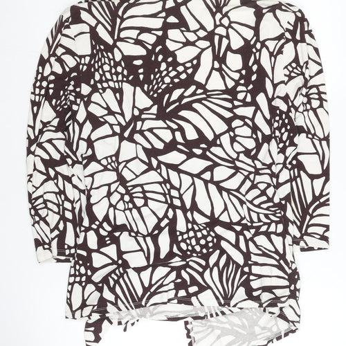 Wallis Women's White Geometric Wrap Tunic, Size 18