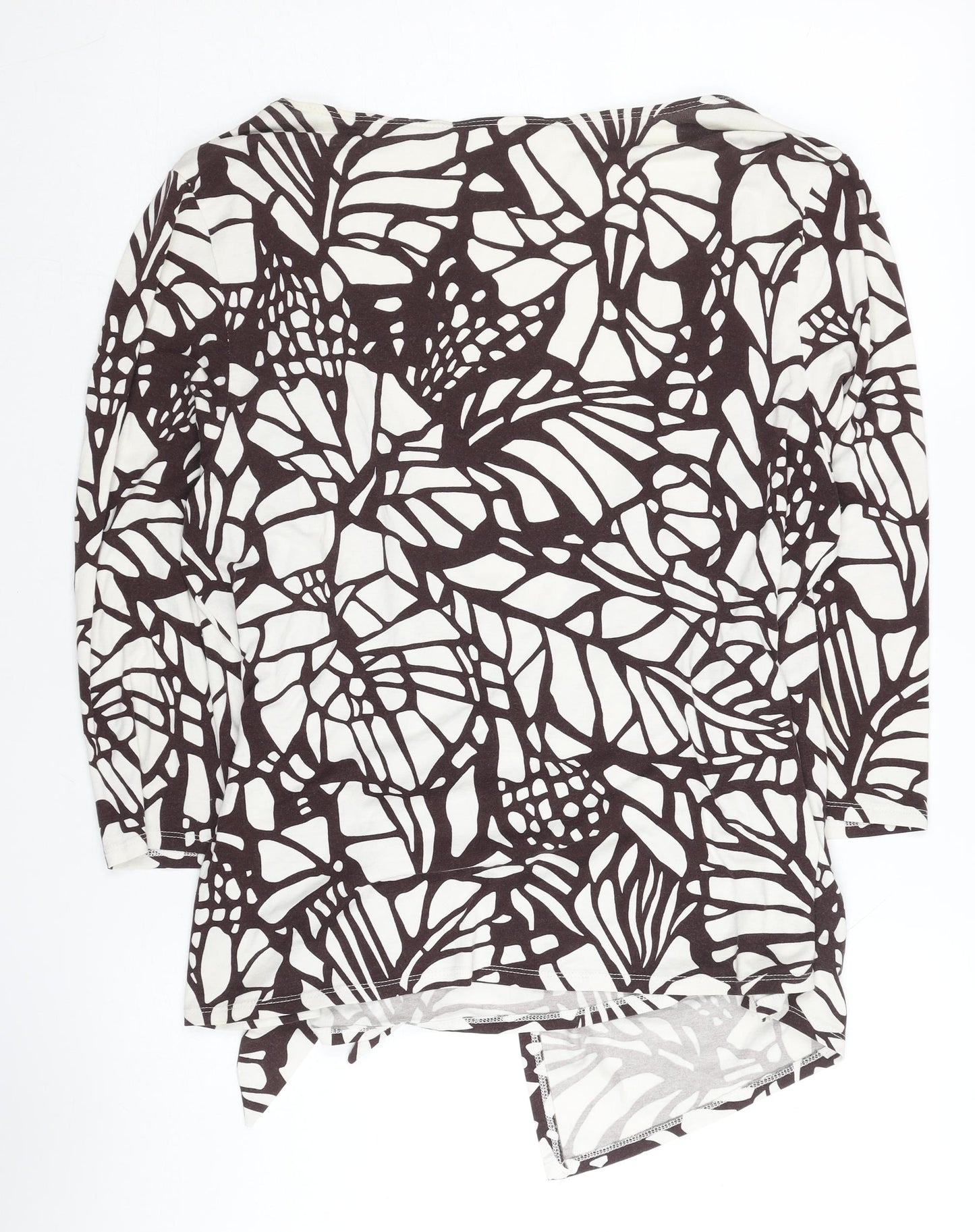 Wallis Women's White Geometric Wrap Tunic, Size 18