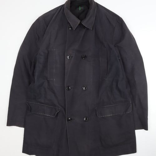 Jasper Conran Men's Black Mid-Length Coat L