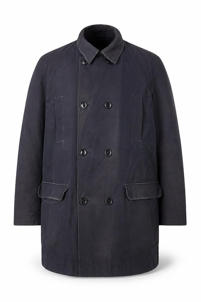Front view of Jasper Conran Men's Black Mid-Length Coat L