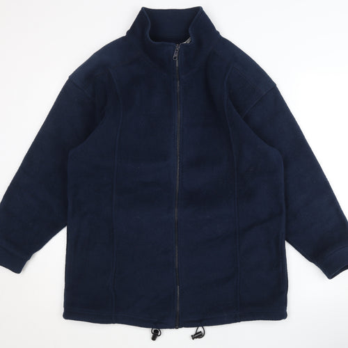 St Bernard Women's Blue Fleece Jacket Size 12