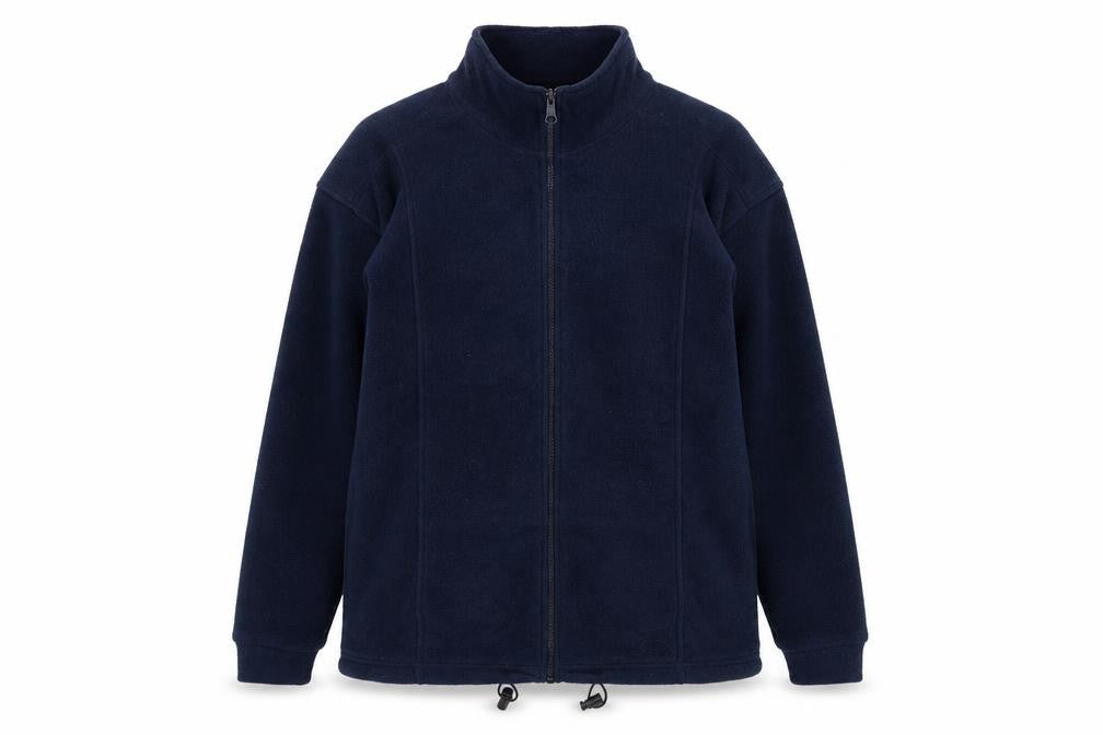 Front view of St Bernard Women's Blue Fleece Jacket, size 12