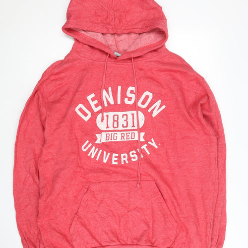 MV Sport Men's Red Pullover Hoodie University L