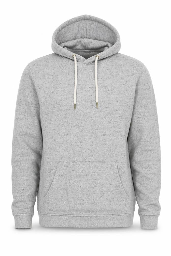 Front view of Topman Men's Grey Pullover Hoodie M Classic Fit