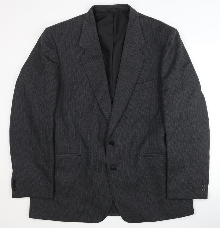 Sovrano Men's Grey Wool Blazer, 46, Classic Style