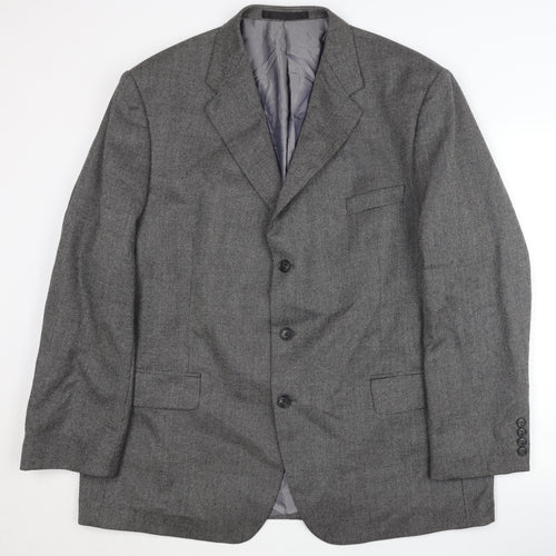 Marks & Spencer Men's Grey Blazer 46R Classic Formal