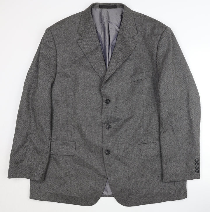 Marks & Spencer Men's Grey Blazer 46R Classic Formal