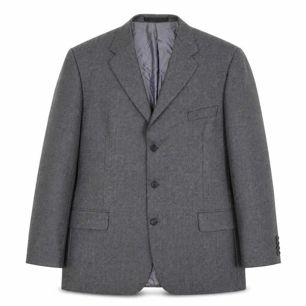 Front view of Marks & Spencer Men's Grey Blazer 46R Classic Formal