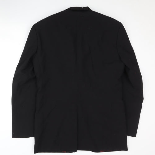 Contemporary Men's Black Suit Jacket 36R