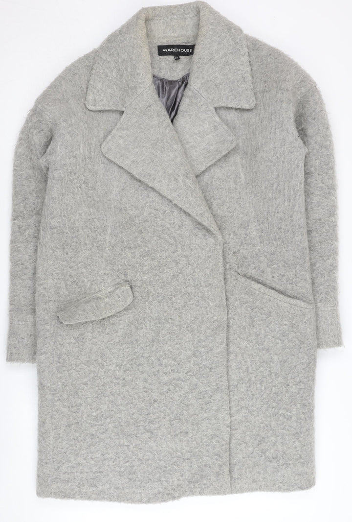 Warehouse Grey Long Women's Coat Size 6